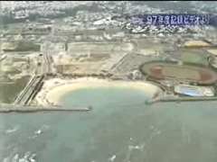 開発中の美浜アメリカンビレッジの空撮写真