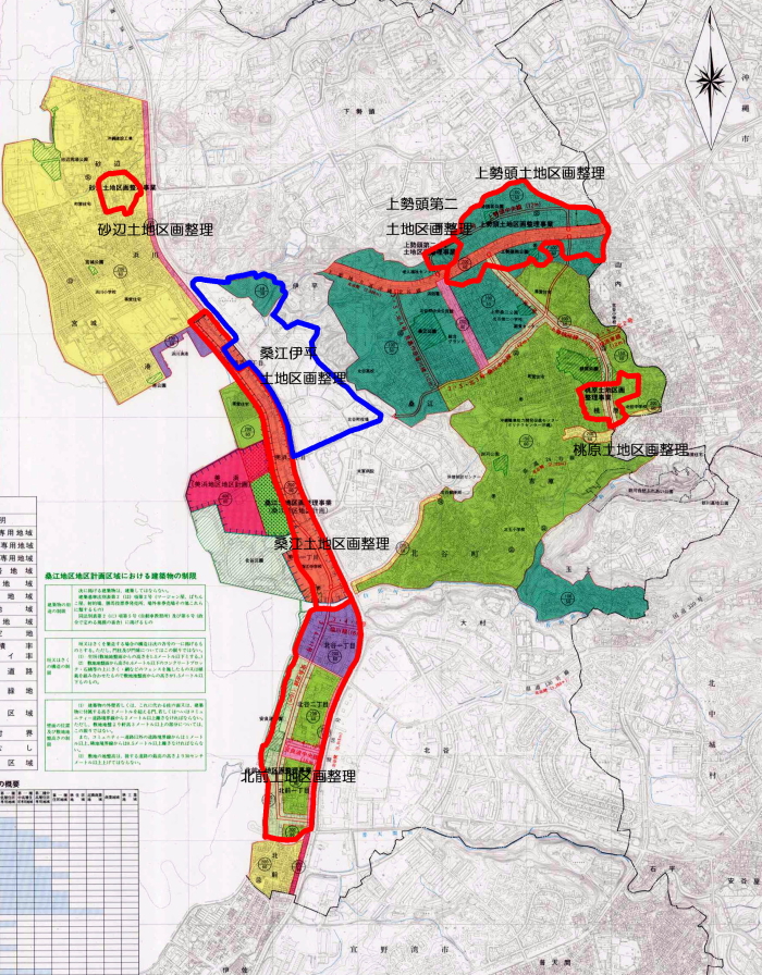 画像：北谷町の土地区画整理