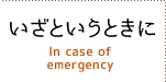 いざというときに